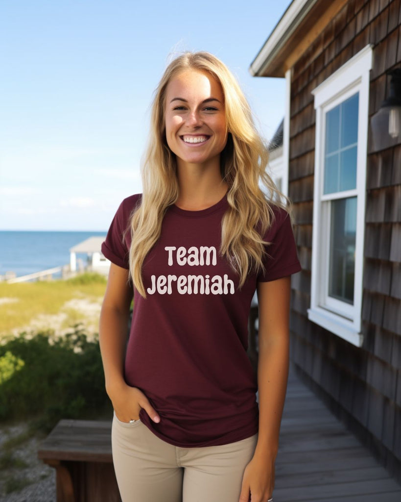 Team Jeremiah TSITP T-Shirt - Jenny Han Bookish Inspired Shirt - Liam & Lore