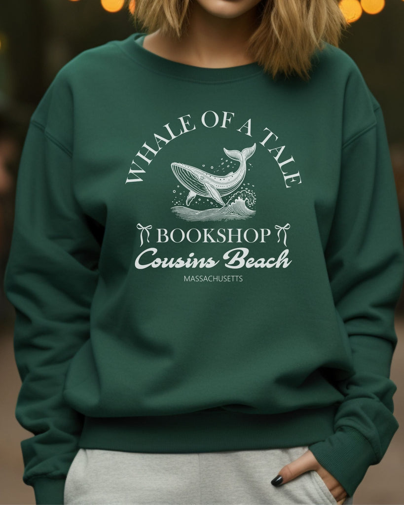 Whale of a Tale Bookshop Sweatshirt | The Summer I Turned Pretty Merch | TSITP Bookish Merch - Liam & Lore