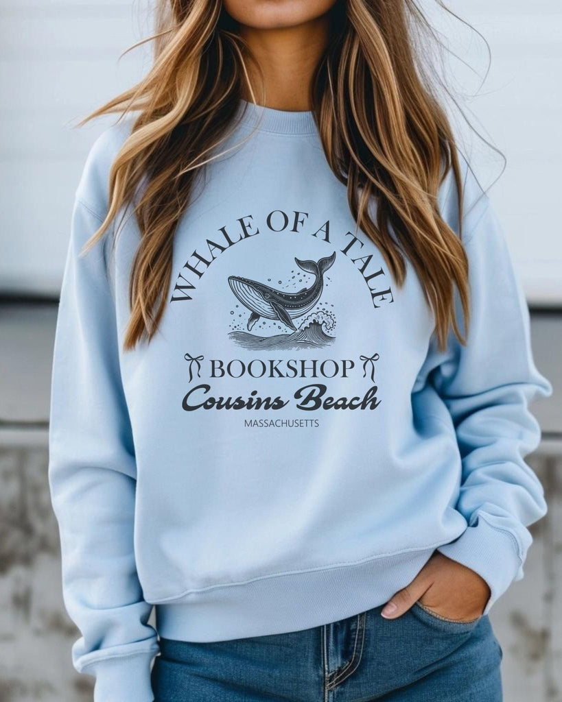 Whale of a Tale Bookshop Sweatshirt | The Summer I Turned Pretty Merch | TSITP Bookish Merch - Liam & Lore