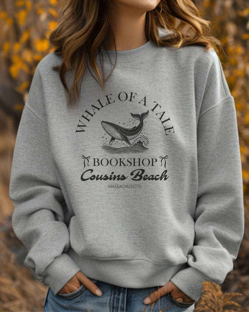 Whale of a Tale Bookshop Sweatshirt | The Summer I Turned Pretty Merch | TSITP Bookish Merch - Liam & Lore