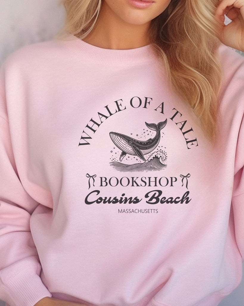 Whale of a Tale Bookshop Sweatshirt | The Summer I Turned Pretty Merch | TSITP Bookish Merch - Liam & Lore