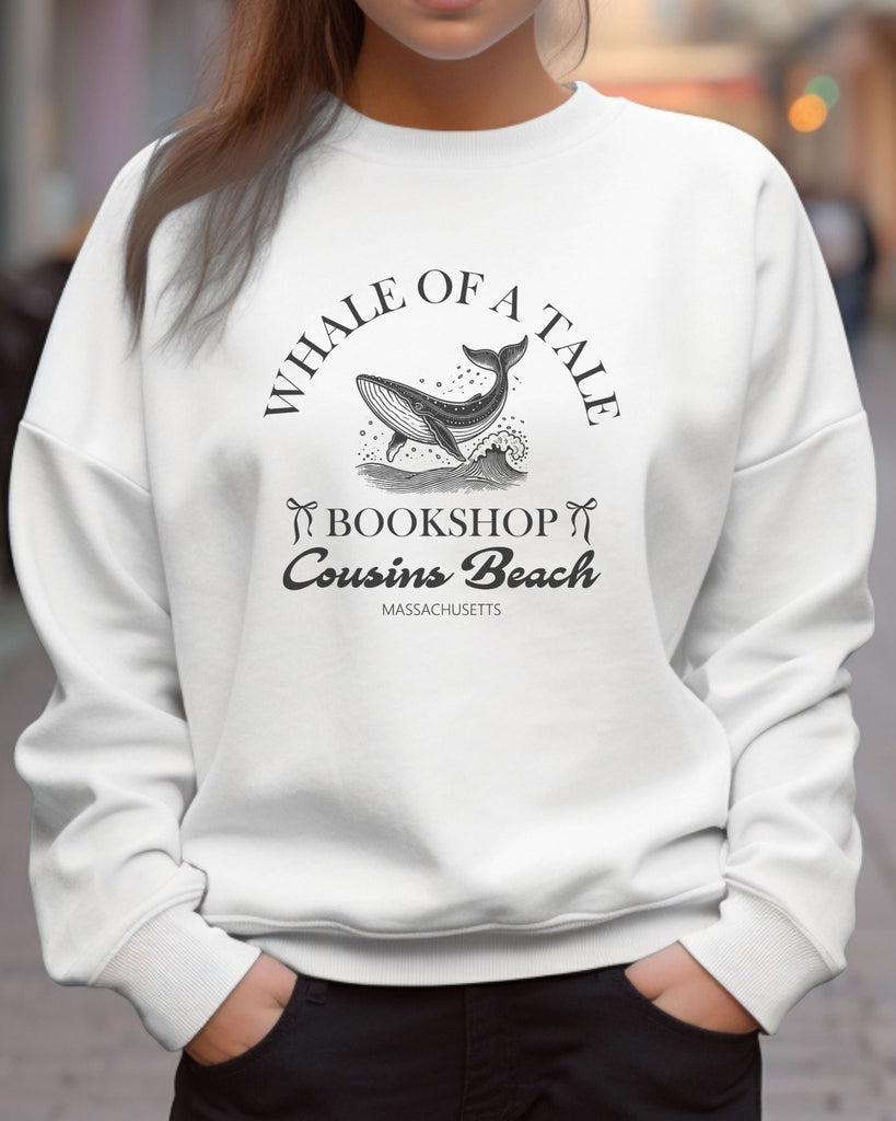 Whale of a Tale Bookshop Sweatshirt | The Summer I Turned Pretty Merch | TSITP Bookish Merch - Liam & Lore