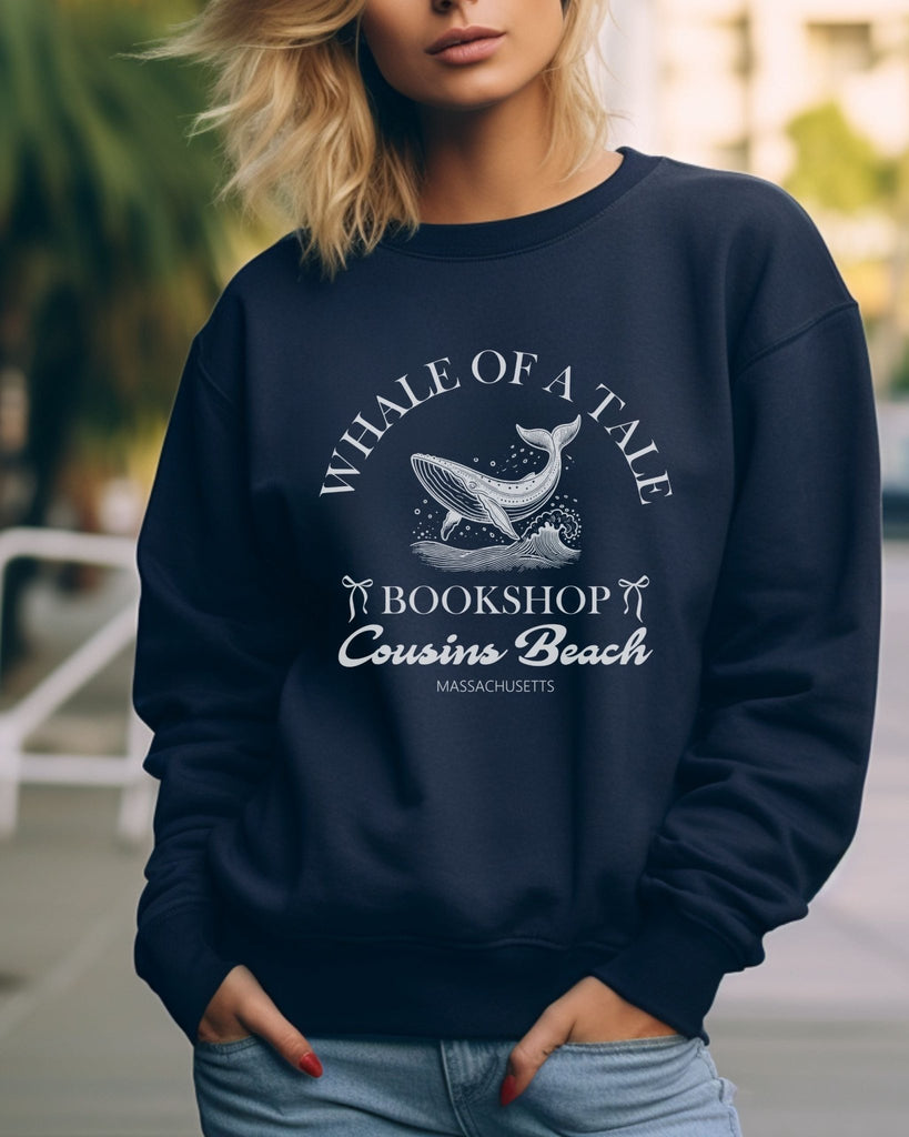 Whale of a Tale Bookshop Sweatshirt | The Summer I Turned Pretty Merch | TSITP Bookish Merch - Liam & Lore