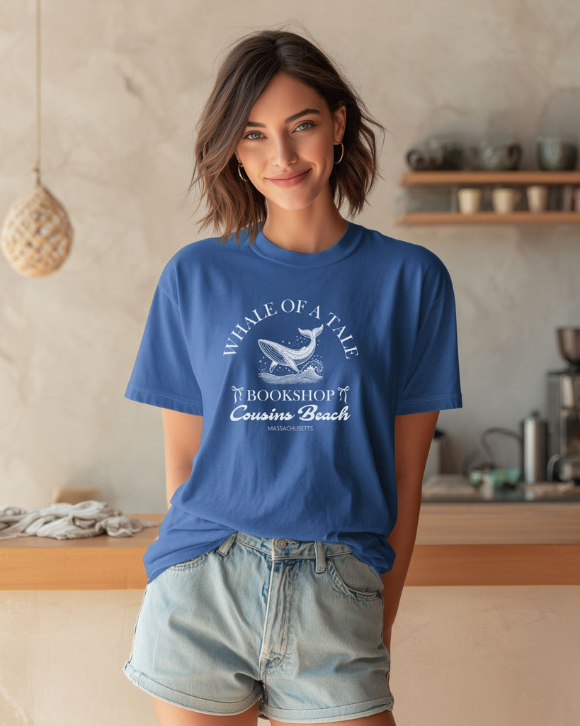 Whale of a Tale Bookshop T-Shirt | The Summer I Turned Pretty Merch - Liam & Lore