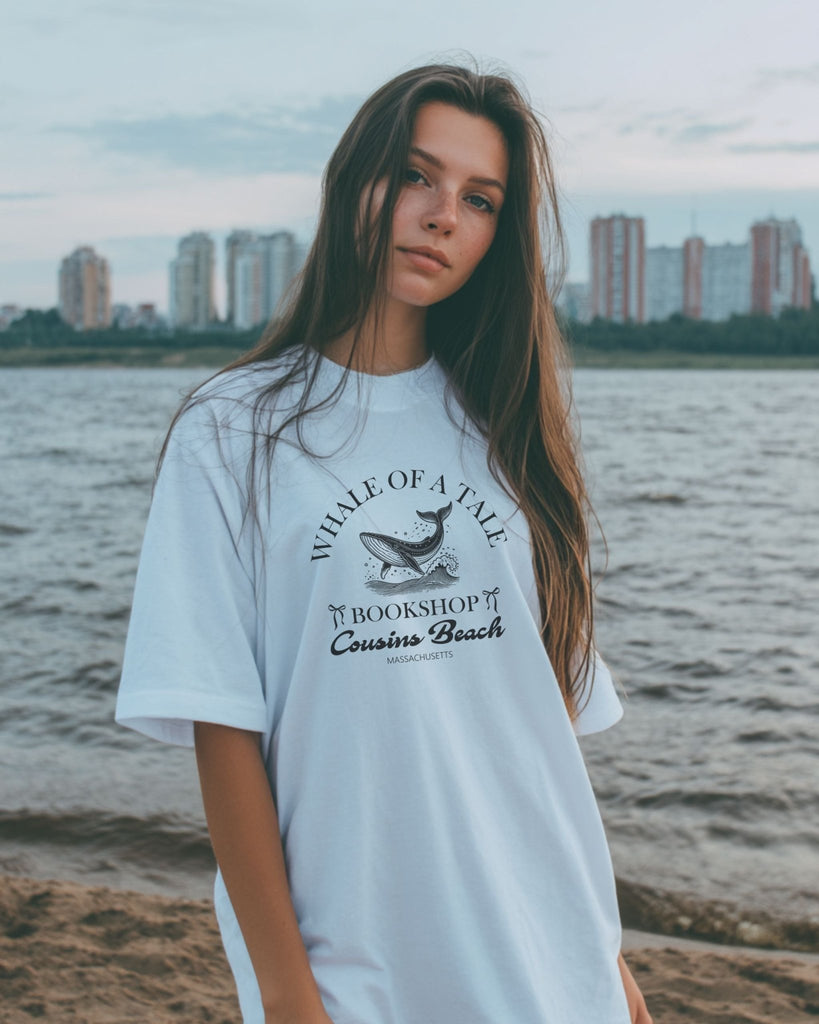 Whale of a Tale Bookshop T-Shirt | The Summer I Turned Pretty Merch - Liam & Lore