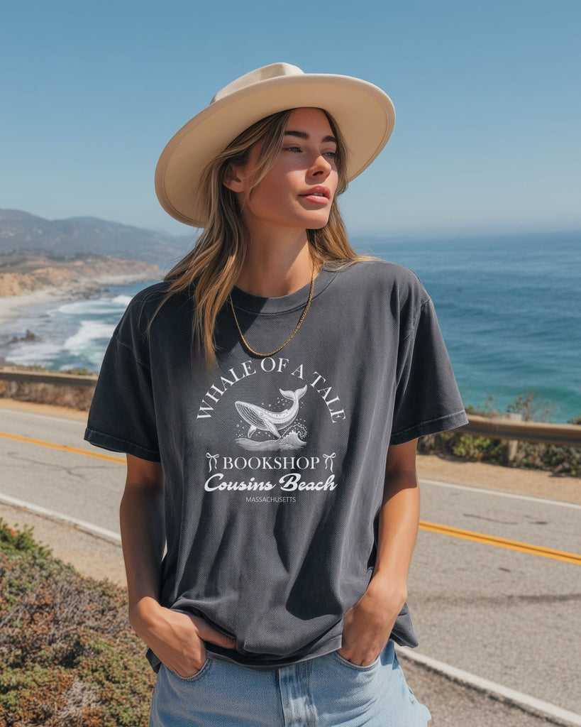 Whale of a Tale Bookshop T-Shirt | The Summer I Turned Pretty Merch - Liam & Lore