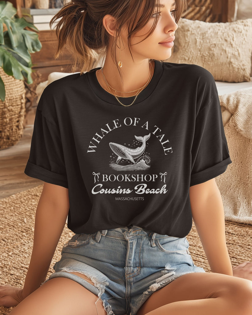 Whale of a Tale Bookshop T-Shirt | The Summer I Turned Pretty Merch - Liam & Lore