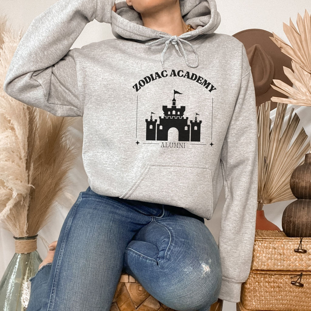 Sport Grey Zodiac Academy Hoodie - Caroline Peckham Inspired Hoodie