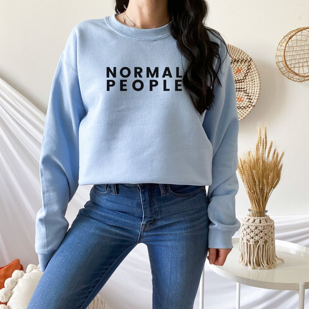 Light Blue Normal People Sally Rooney Inspired Sweatshirt - Bookish Sweater