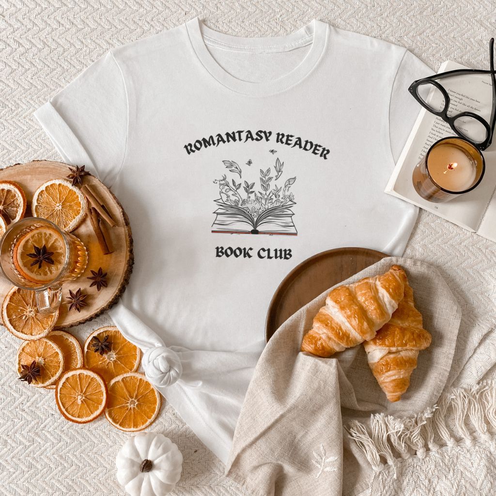 White Romantasy Readers Shirt - Inspired Romance Book Sweatshirt