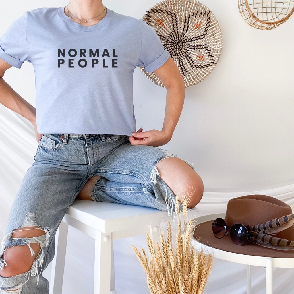 Light Blue Normal People Sally Rooney Shirt - Inspired Bookish Shirt