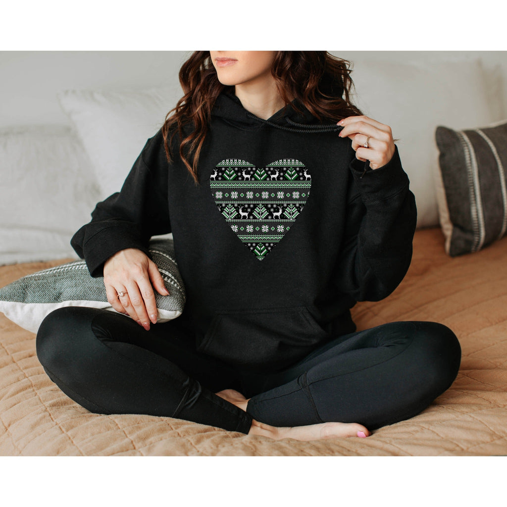 Fair Isle Heart Hoodie - Liam & Lore