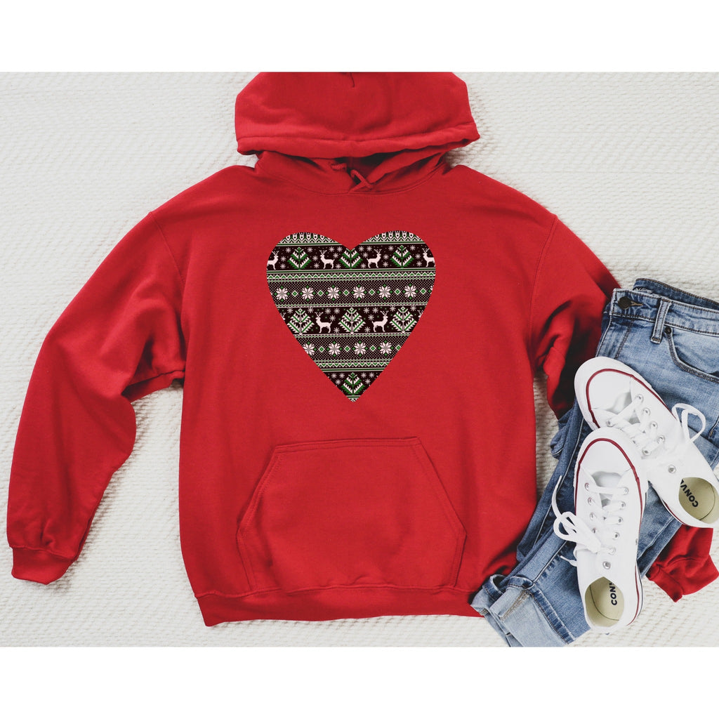 Fair Isle Heart Hoodie - Liam & Lore
