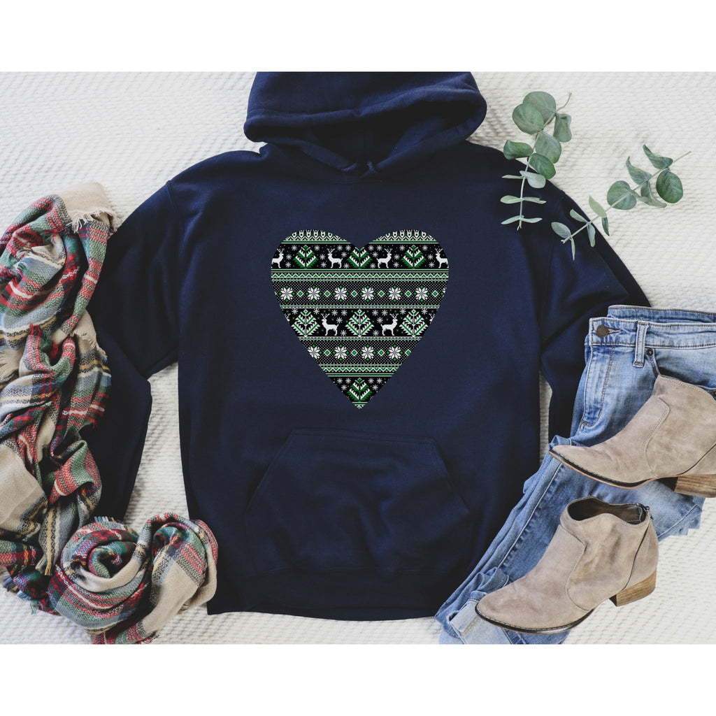 Fair Isle Heart Hoodie - Liam & Lore