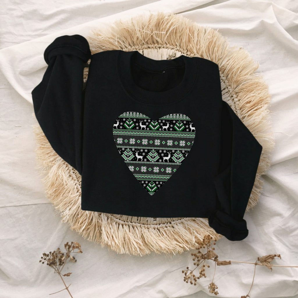 Fair Isle Heart Sweatshirt - Liam & Lore
