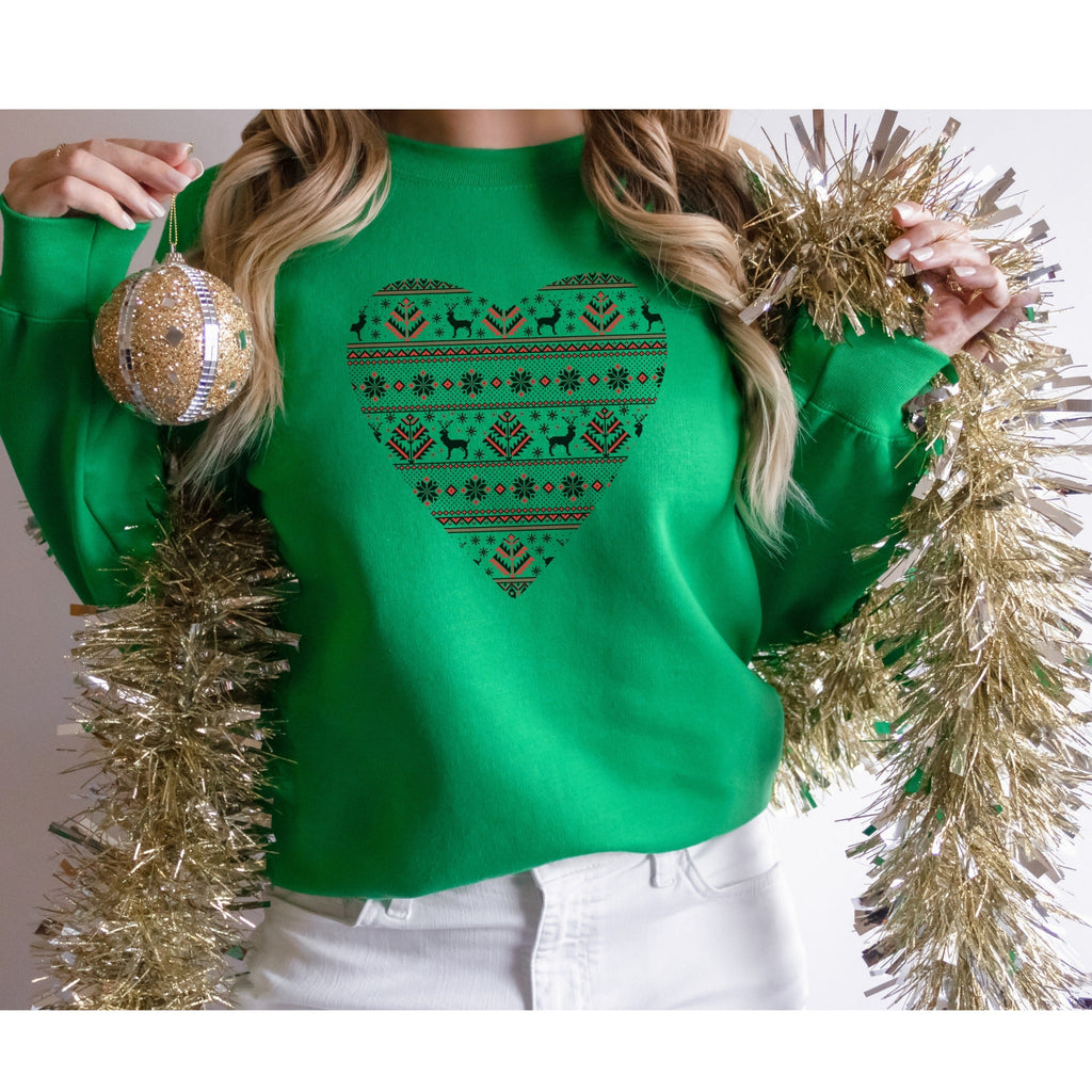 Fair Isle Heart Sweatshirt - Liam & Lore
