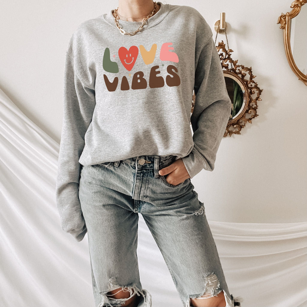Love Vibes Valentines Sweatshirt - Liam & Lore