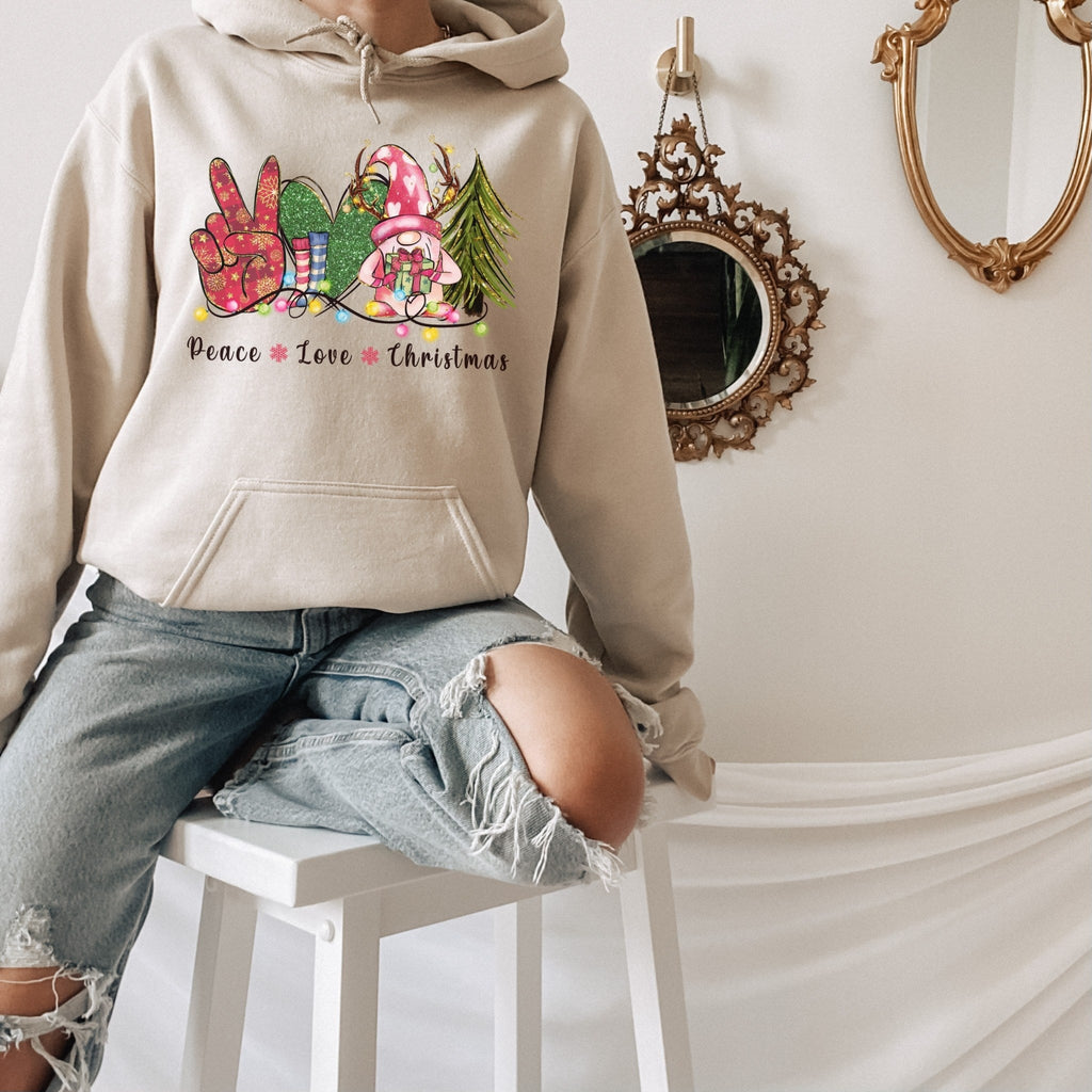 Peace Love Christmas Hoodie - Liam & Lore