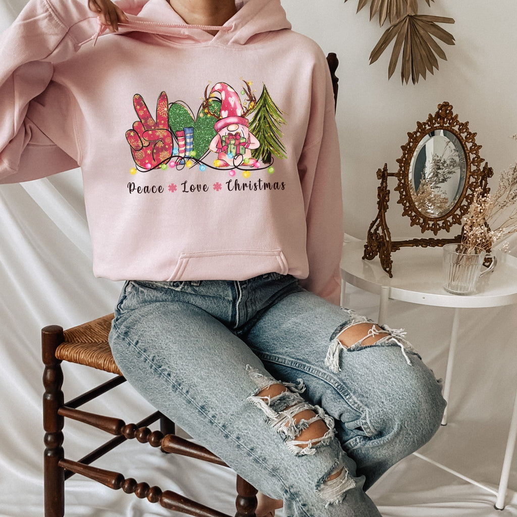 Peace Love Christmas Hoodie - Liam & Lore
