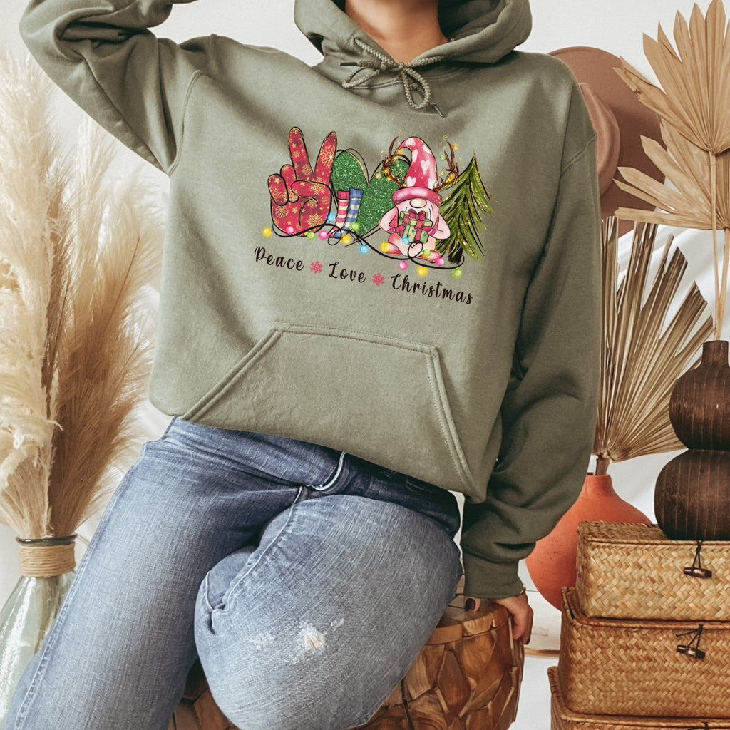Peace Love Christmas Hoodie - Liam & Lore