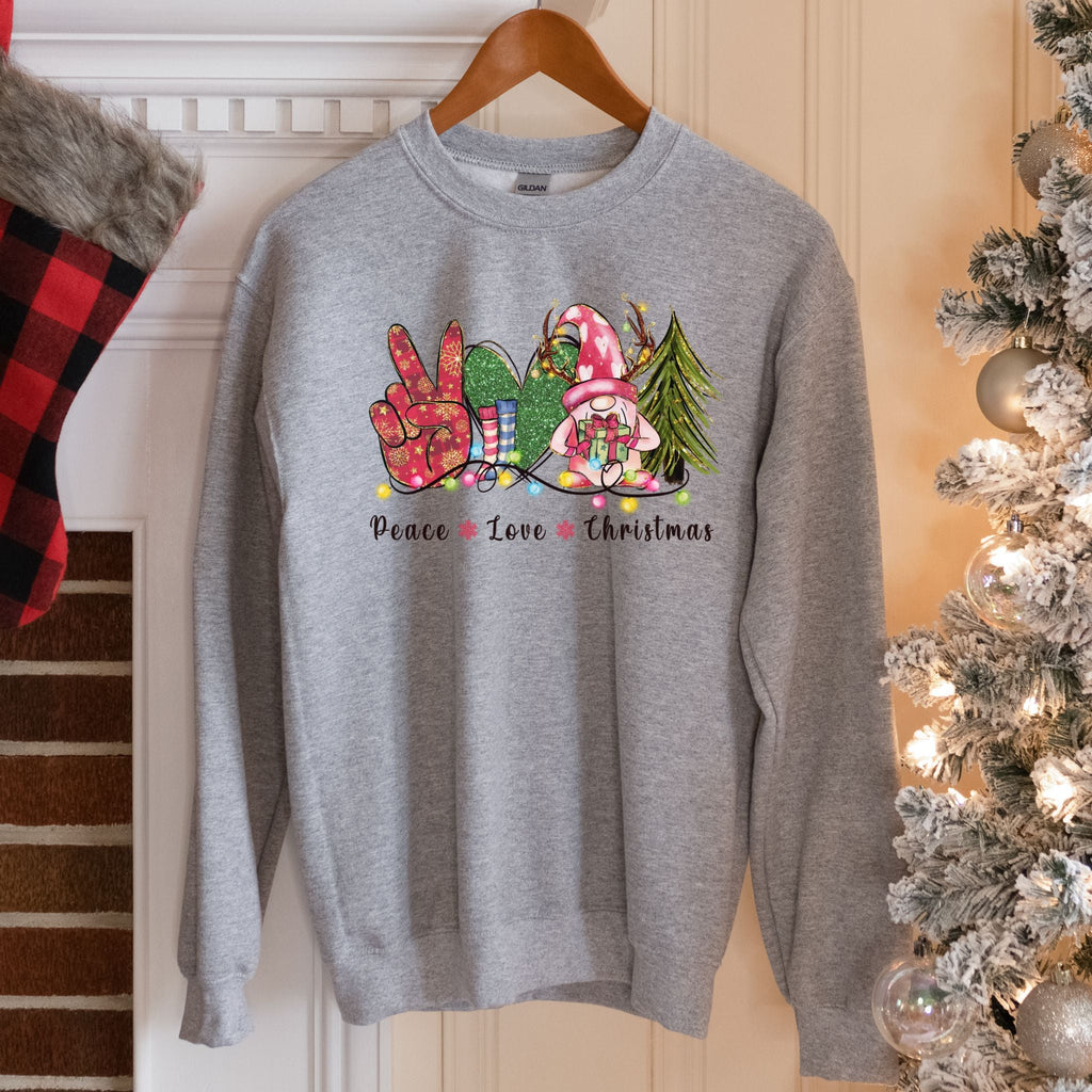 Peace Love Christmas Sweatshirt - Liam & Lore