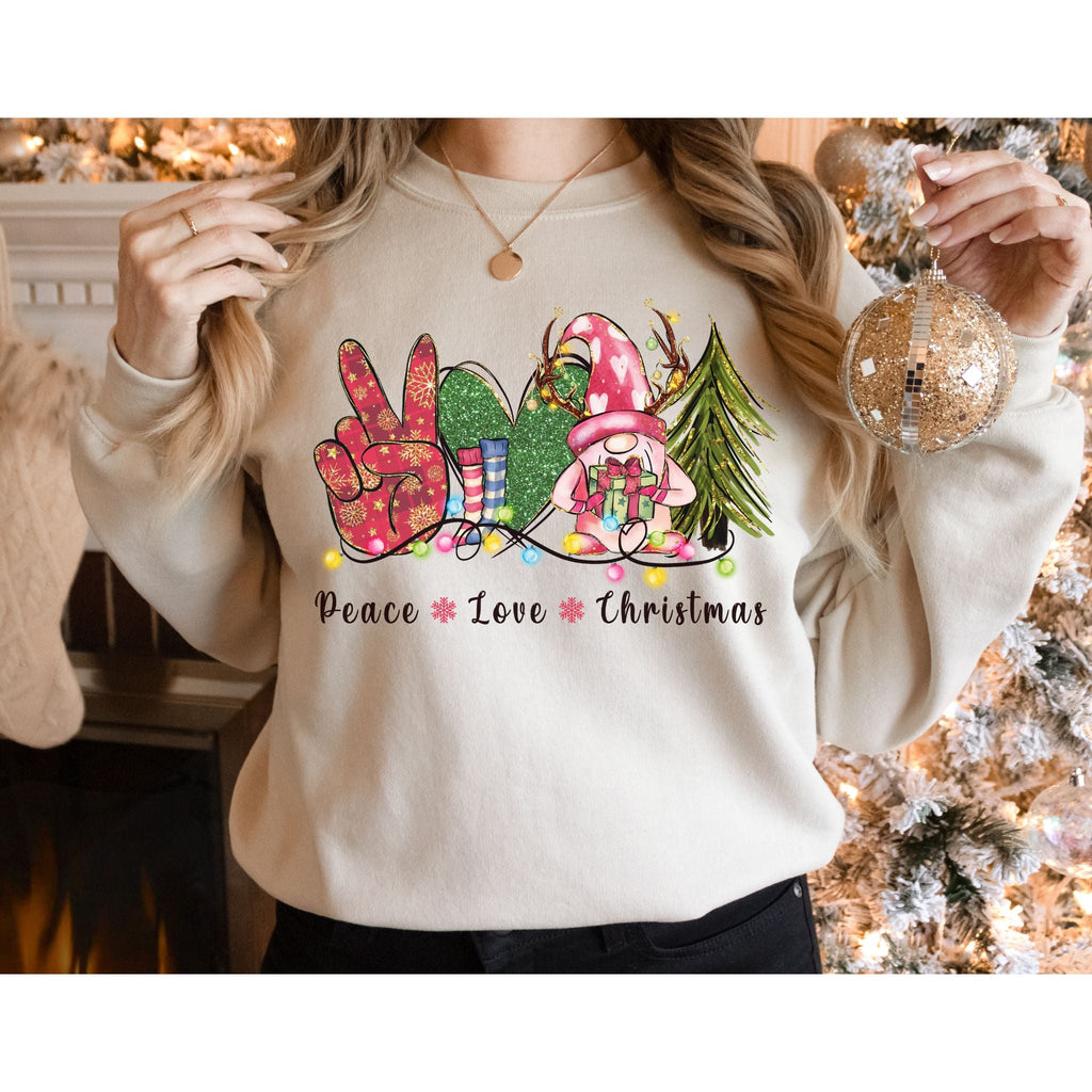 Peace Love Christmas Sweatshirt - Liam & Lore