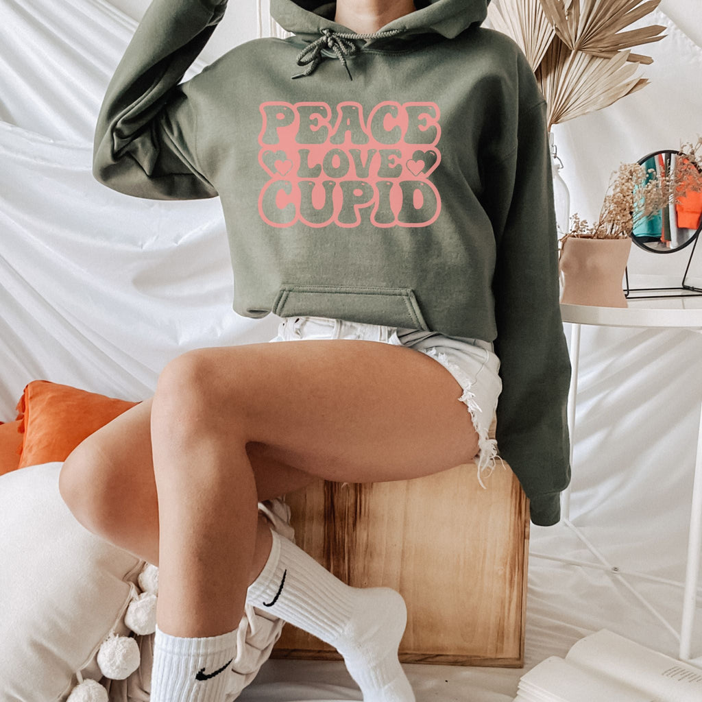 Peace Love Cupid Valentine Hoodie - Liam & Lore