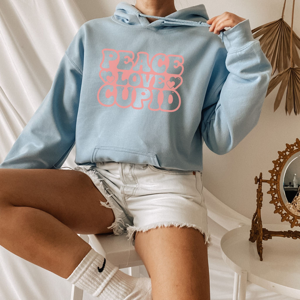 Peace Love Cupid Valentine Hoodie - Liam & Lore