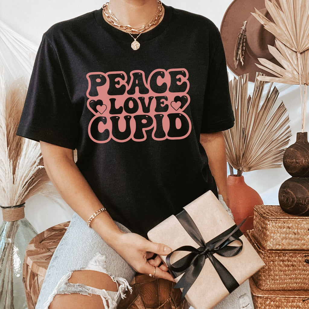 Peace Love Cupid Valentines Shirt - Liam & Lore