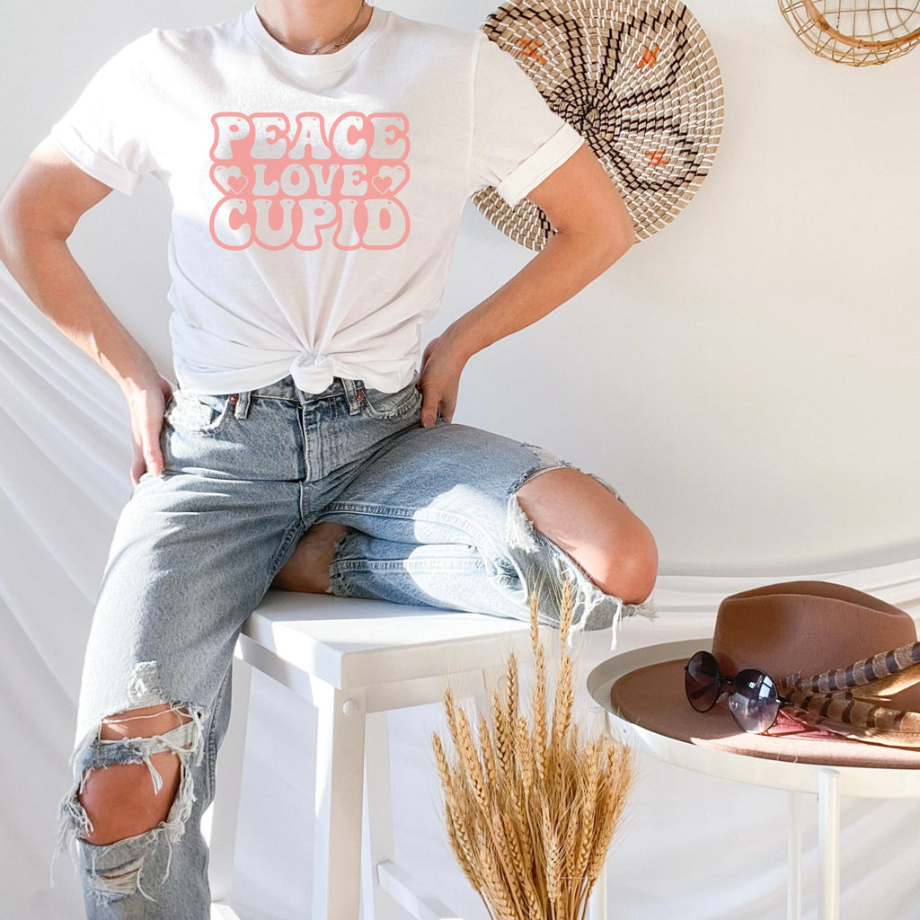 Peace Love Cupid Valentines Shirt - Liam & Lore