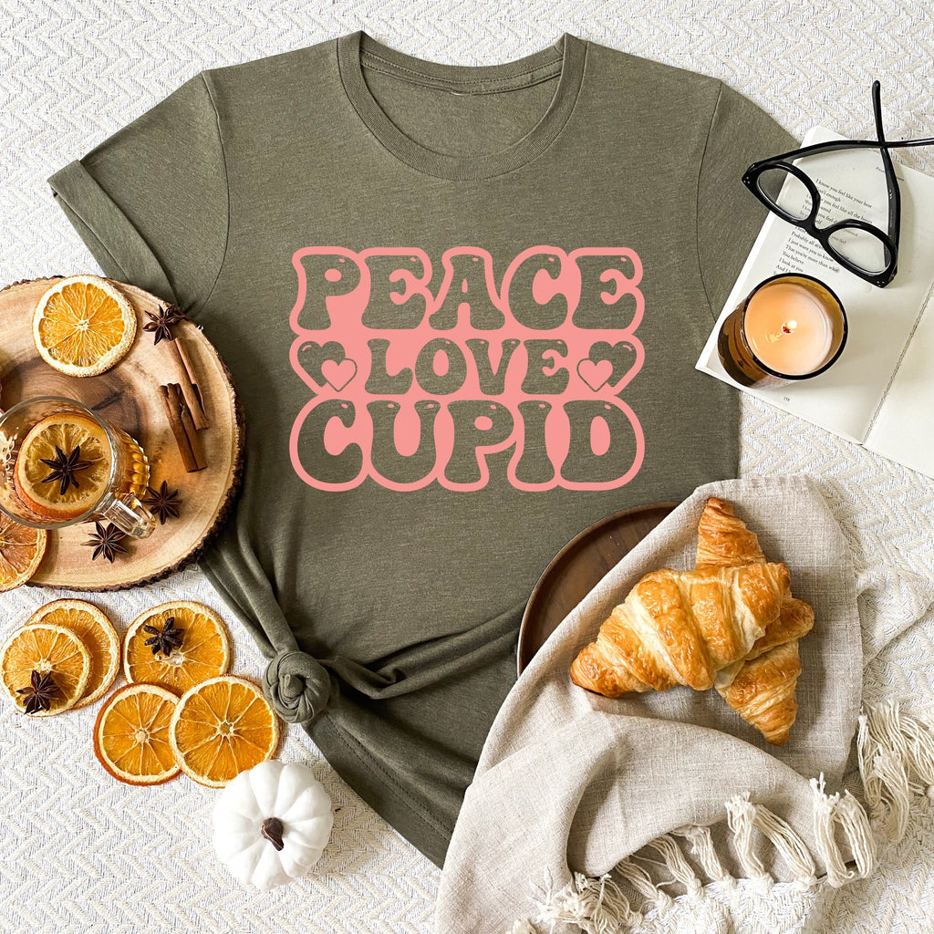 Peace Love Cupid Valentines Shirt - Liam & Lore