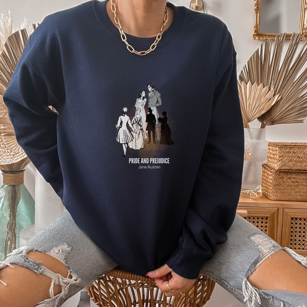 Pride And Prejudice Sweatshirt - Jane Austen Character Inspired Bookish Sweatshirt - Liam & Lore