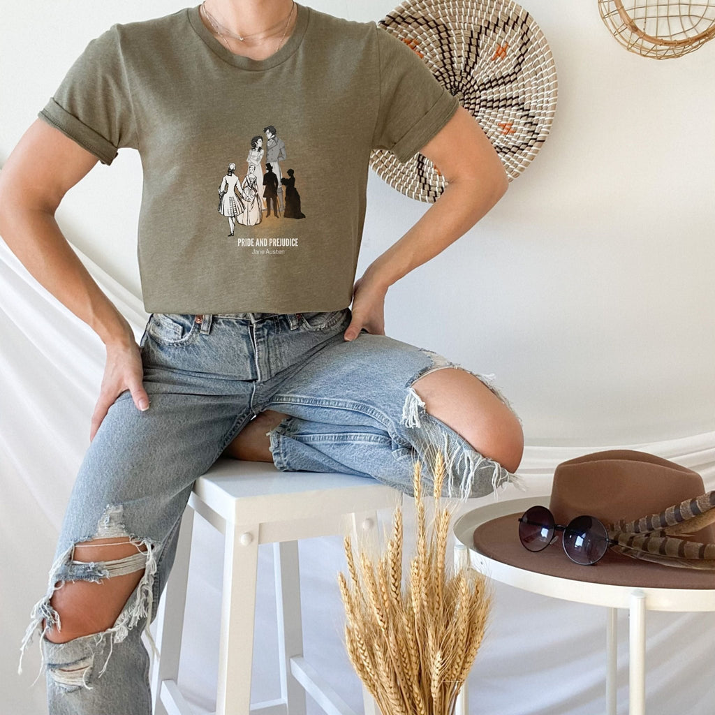 Pride And Prejudice T-Shirt - Jane Austen Character Bookish Shirt - Liam & Lore